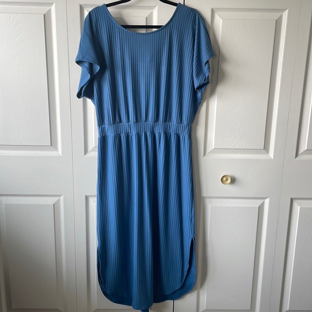 Stitchdrop cross back midi dress